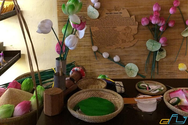 làng nghề truyền thống thủ công hoa giấy thanh tiên nổi tiếng ở huế