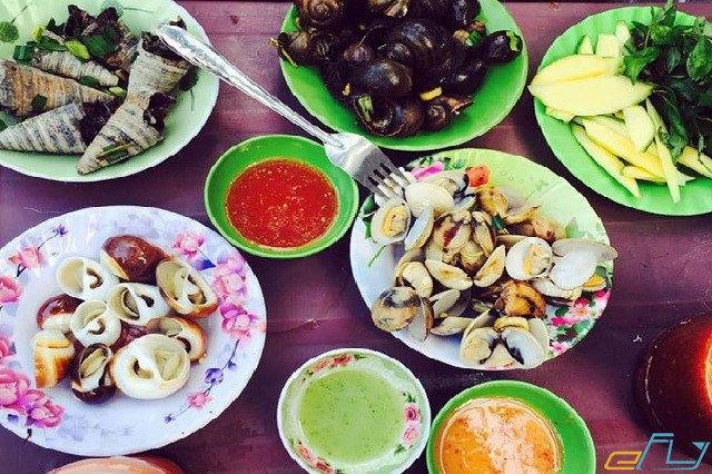 buổi tối chơi gì ở Quy Nhơn ăn ốc đường ngọc hân công chúa