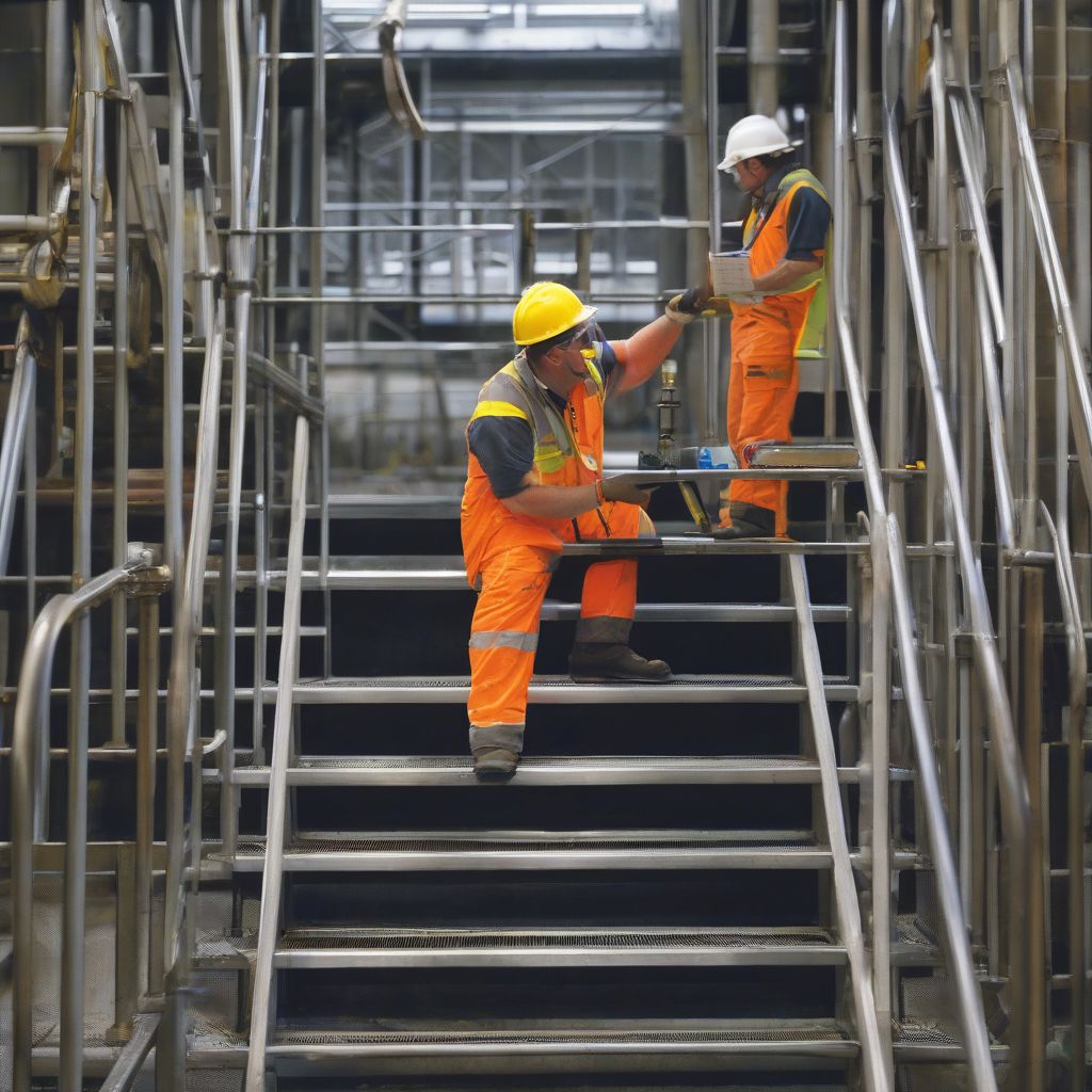 Navigating Heights Safely: A Guide to Industrial Metal Stairs